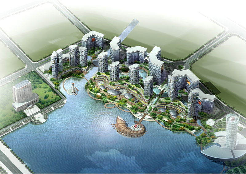  虎门港中心服务区滨湖地块规划